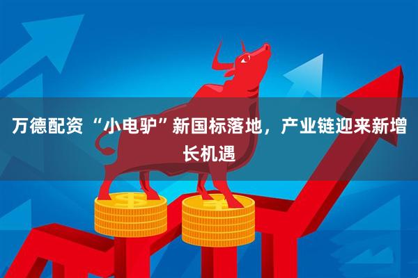 万德配资 “小电驴”新国标落地，产业链迎来新增长机遇