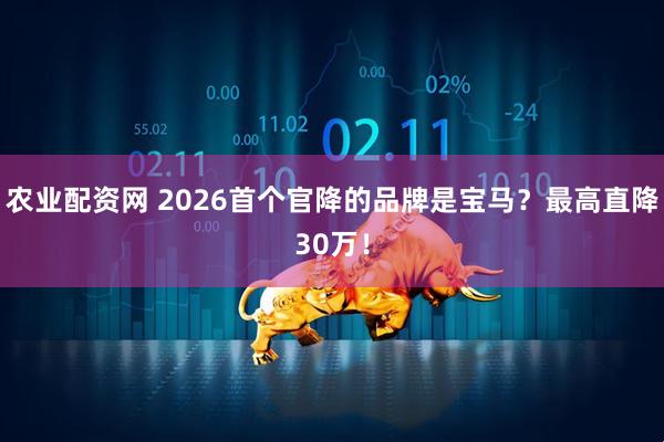 农业配资网 2026首个官降的品牌是宝马？最高直降30万！